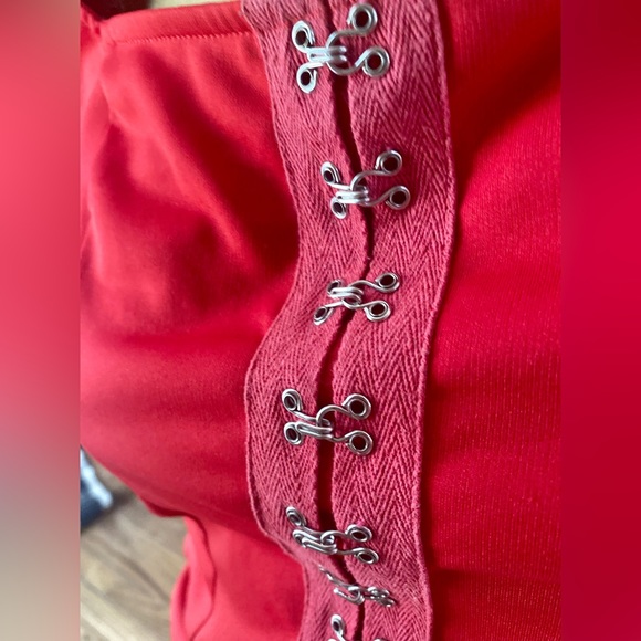 Red Hook and Eye Mini Dress - Picture 4 of 5